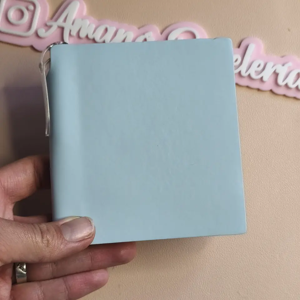 Cuaderno 10x10 Azul pastel
