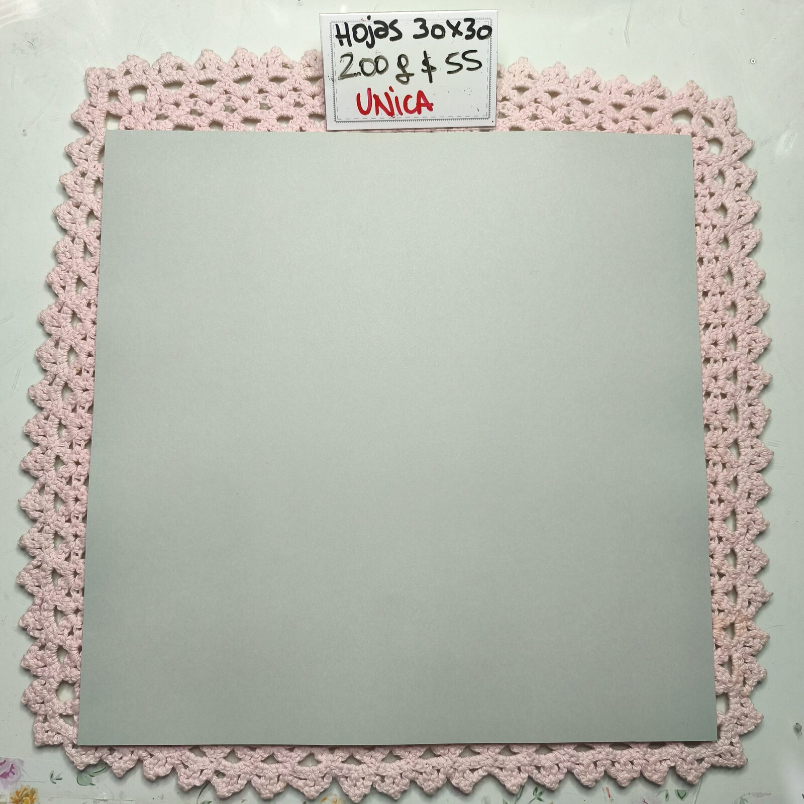 Hoja verde pastel