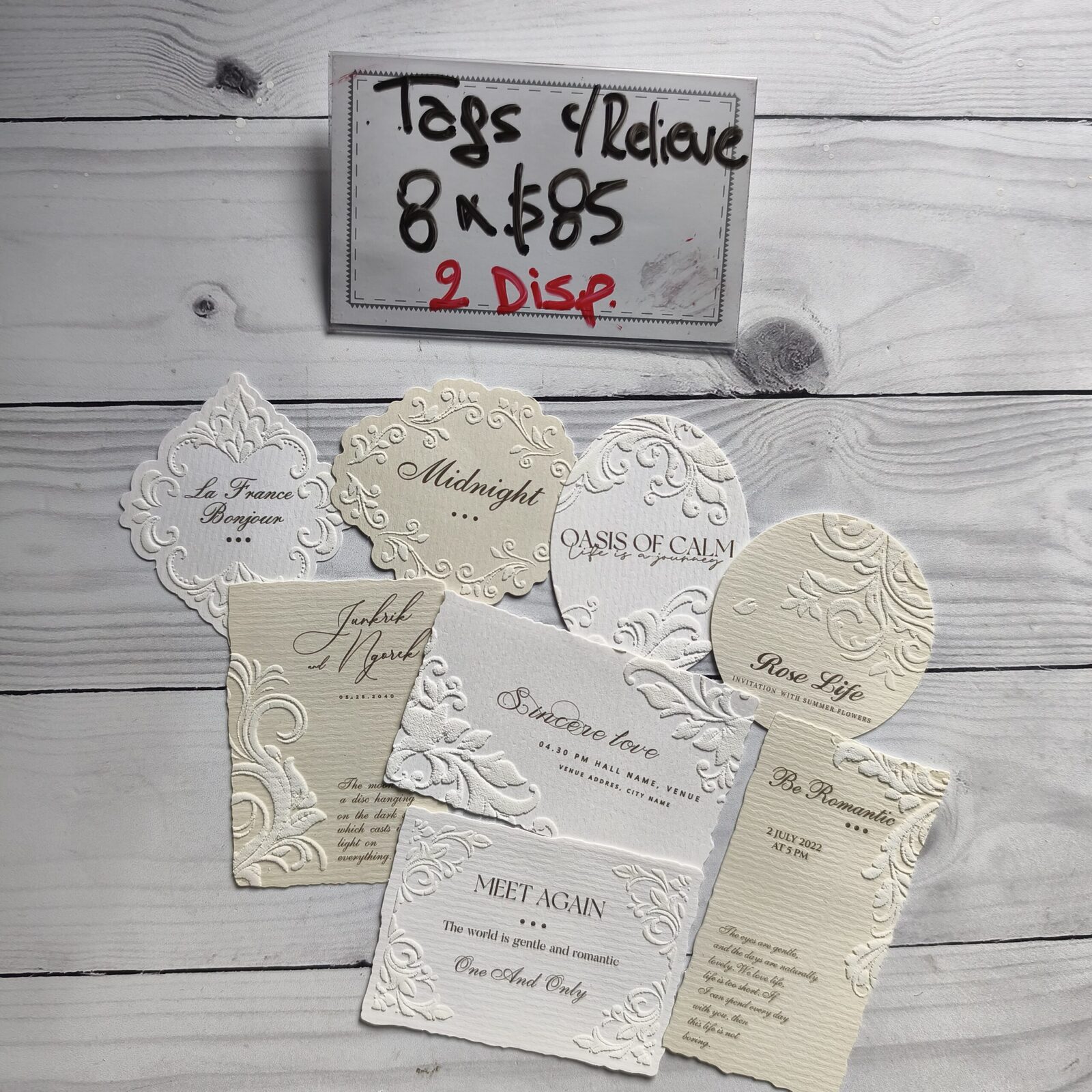Tags c/relieve beige