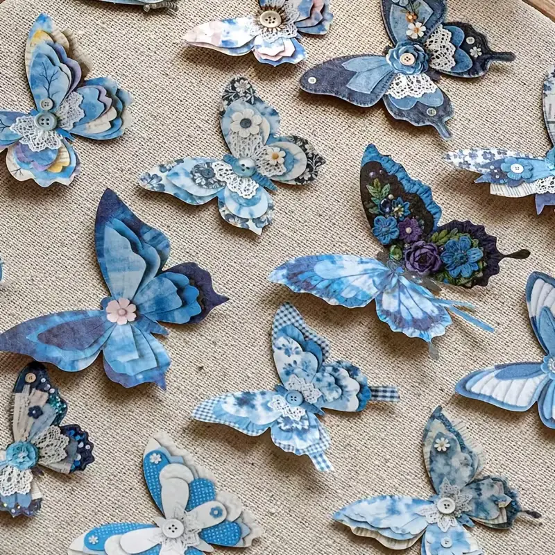 Stickers rigidos Mariposas Azules Realm