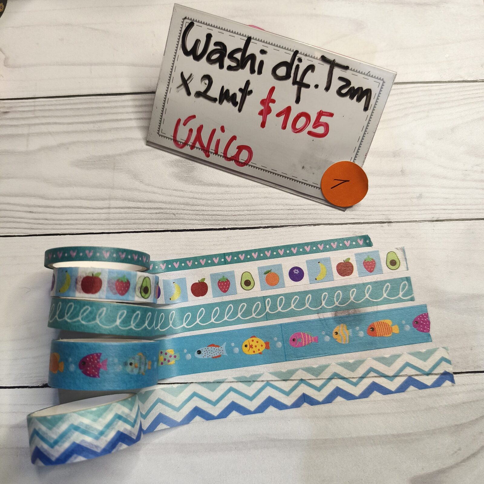 Washi mix celestes 1