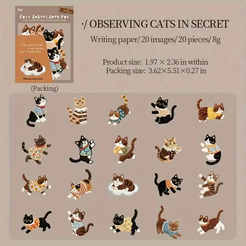 Stickers rigidos Gatos 1