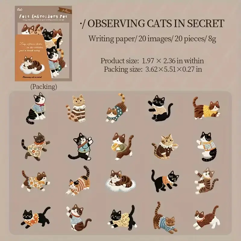 Stickers rigidos Gatos 1