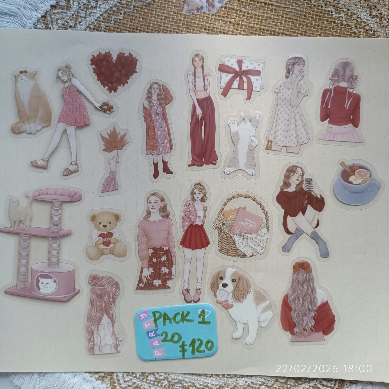 Stickers Nena pet Pink