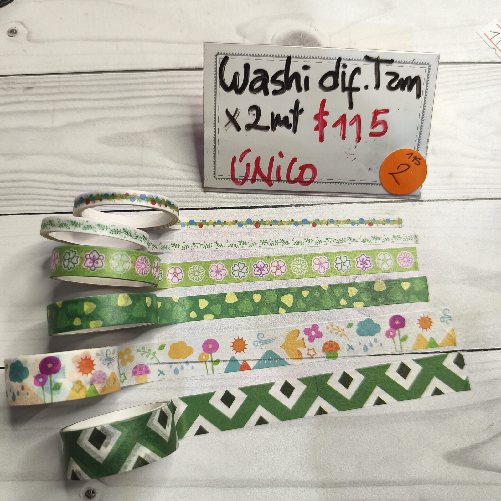 Washi mix verdes 2