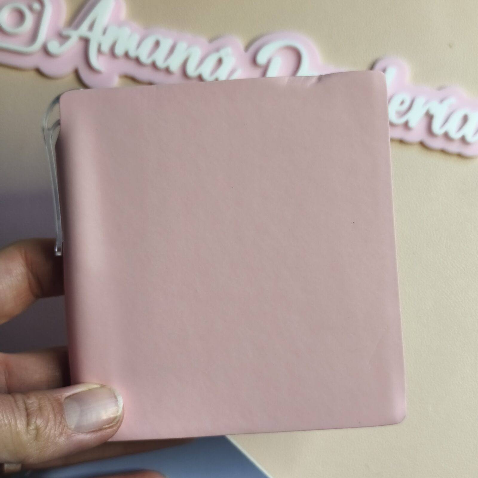 Cuaderno 10x10 Rosa pastel