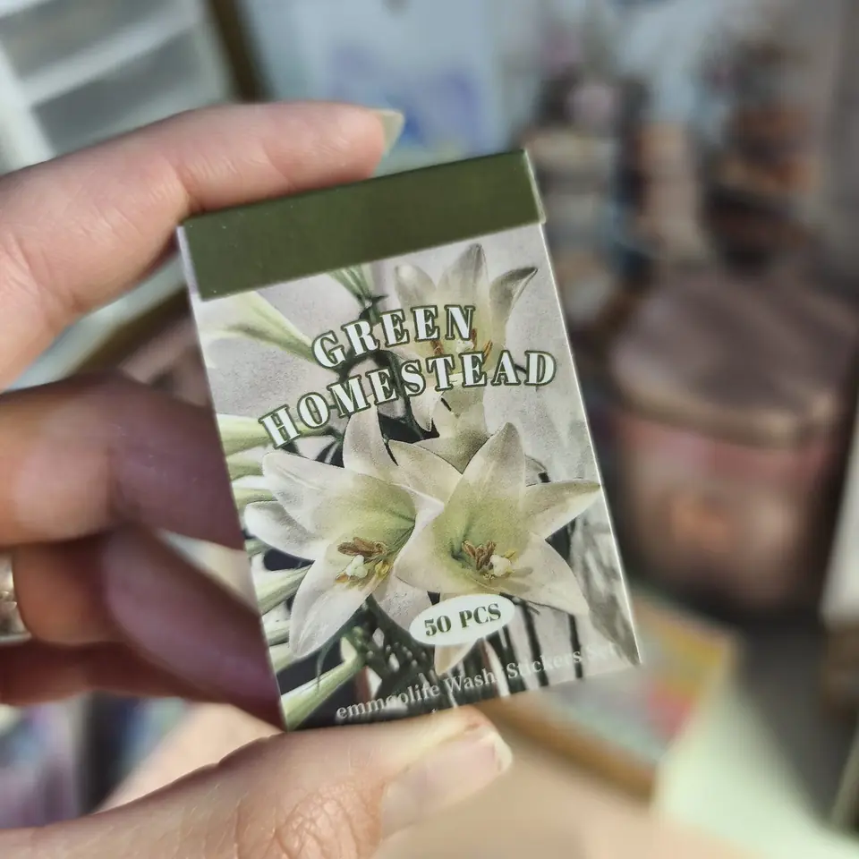 Mini block stickers Green