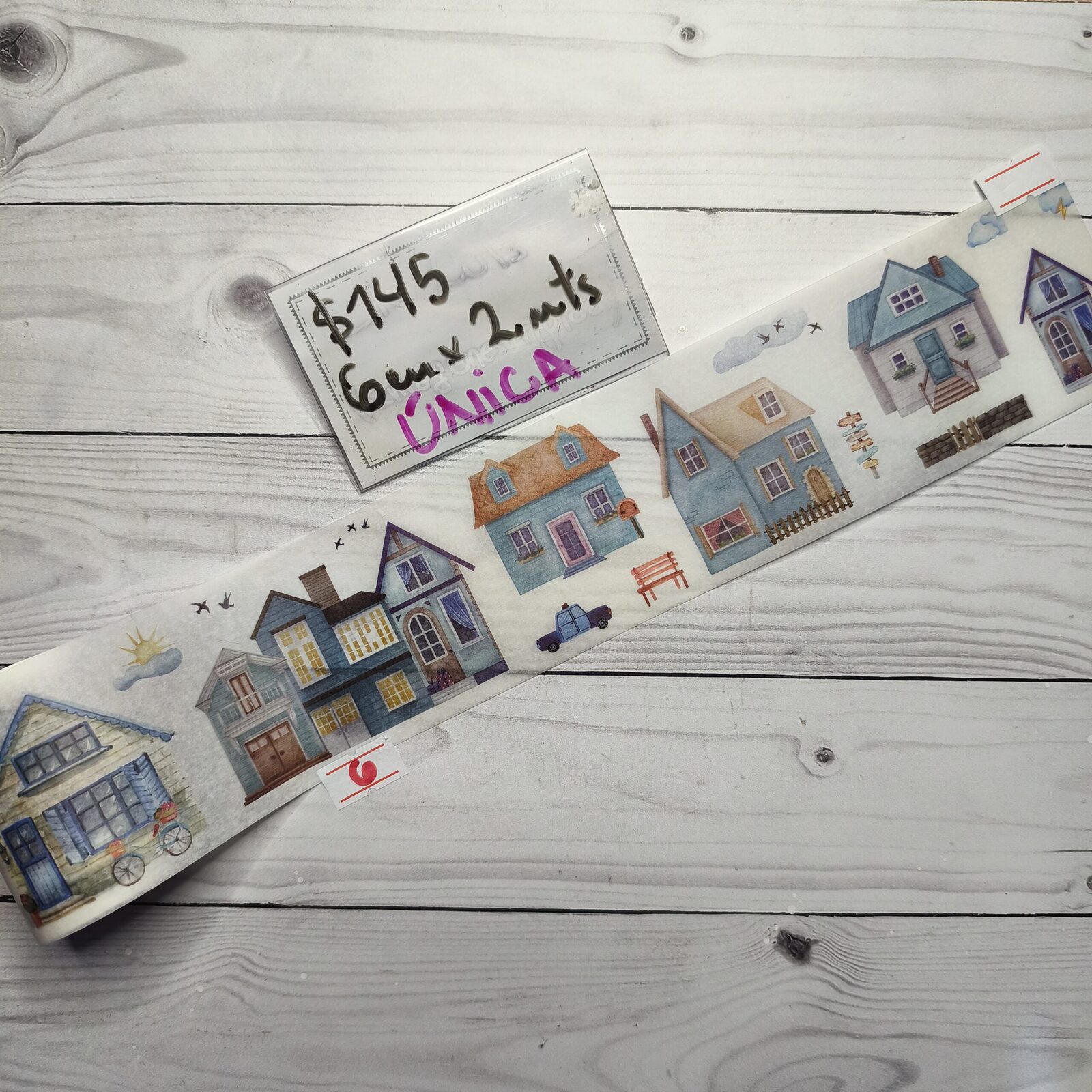 Washi casitas azules 6