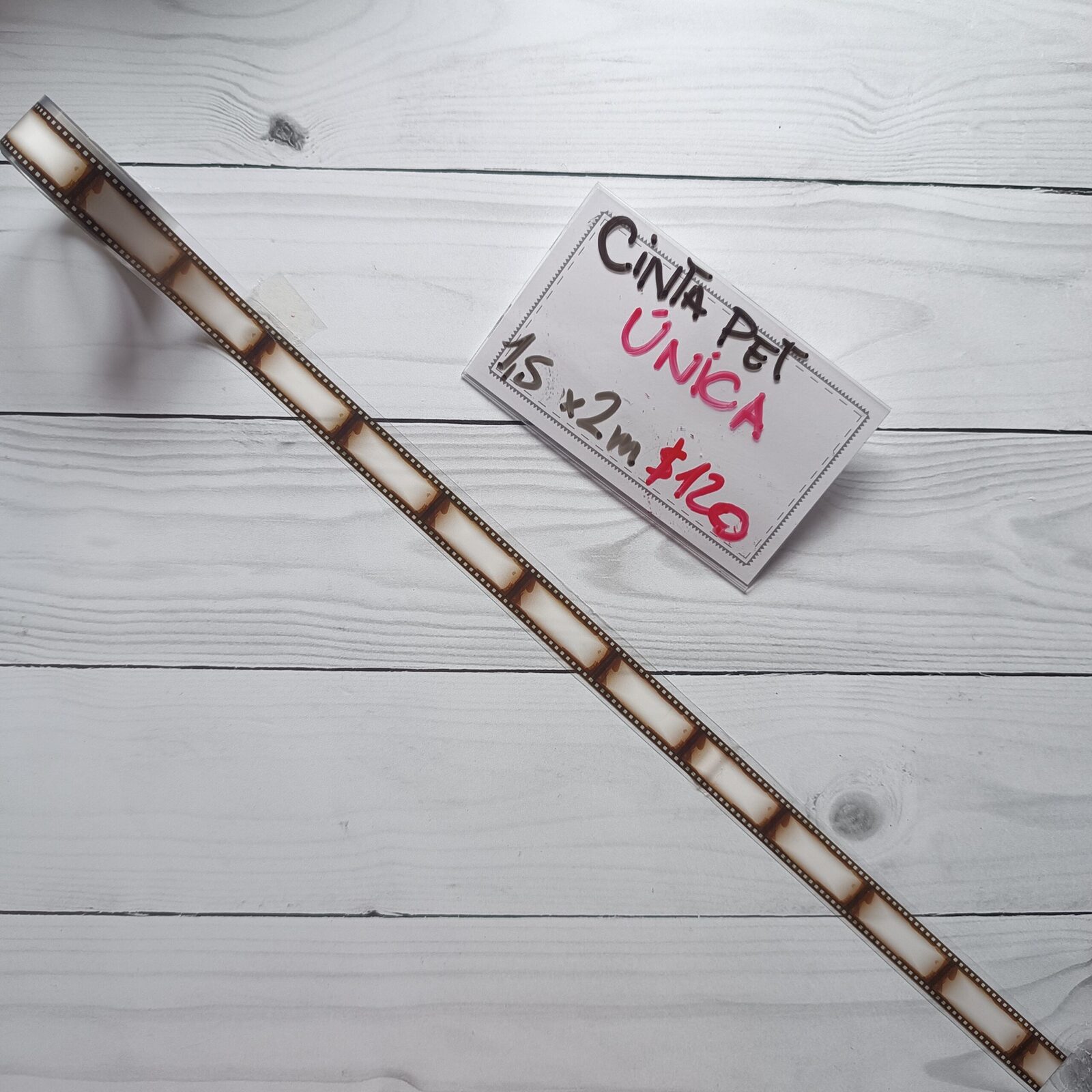 Cinta pet cine 1.5 cm