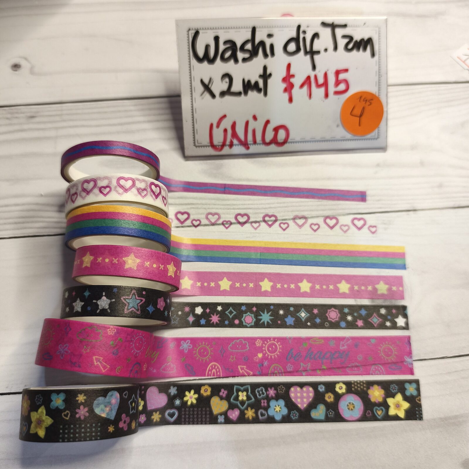 Washi mix colores 4