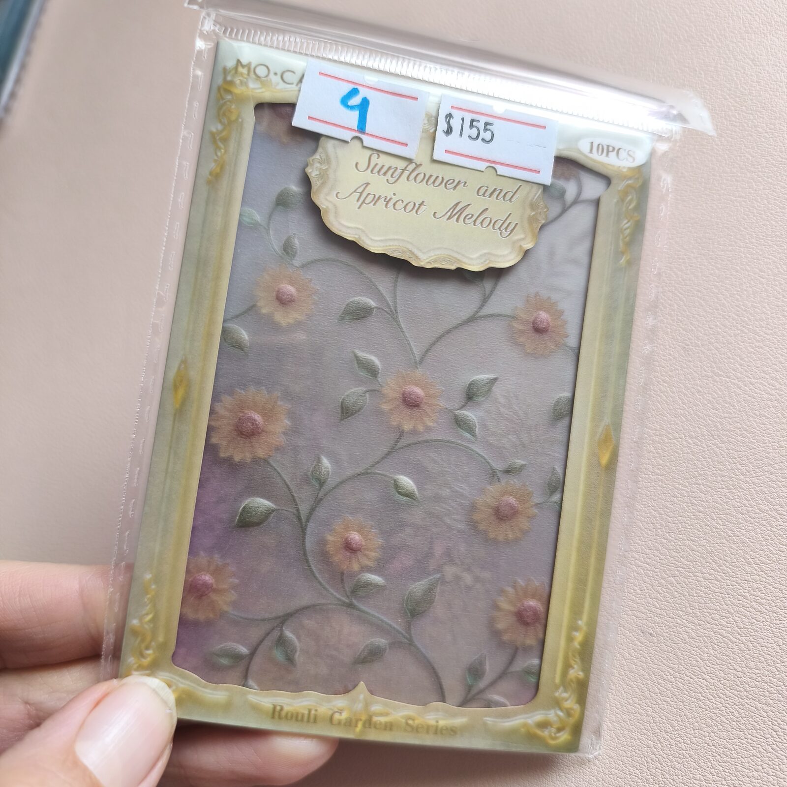 Papel traslusido con relieves Sunflower
