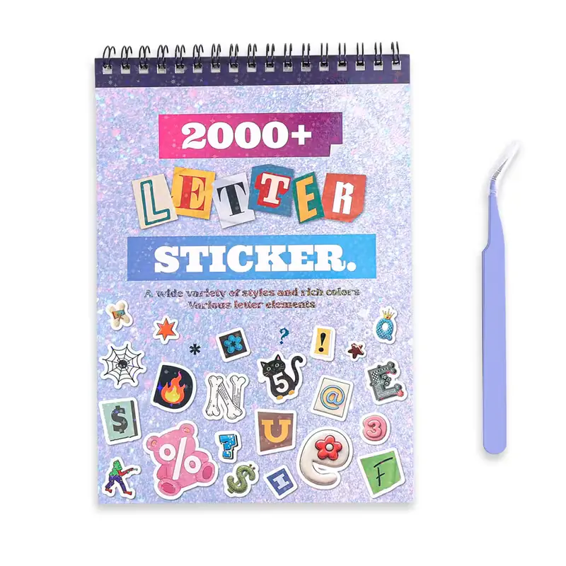 Libro de stickers letras +2000