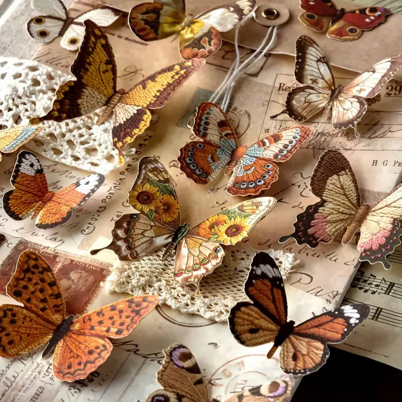 Stickers Mariposa brown 05