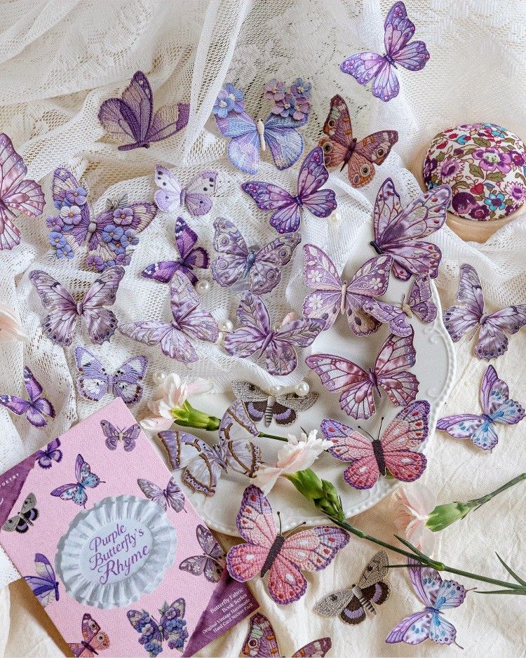 Stickers Mariposa  Purple 04