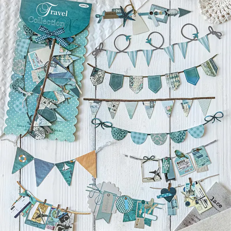 Stickers Banderines azules