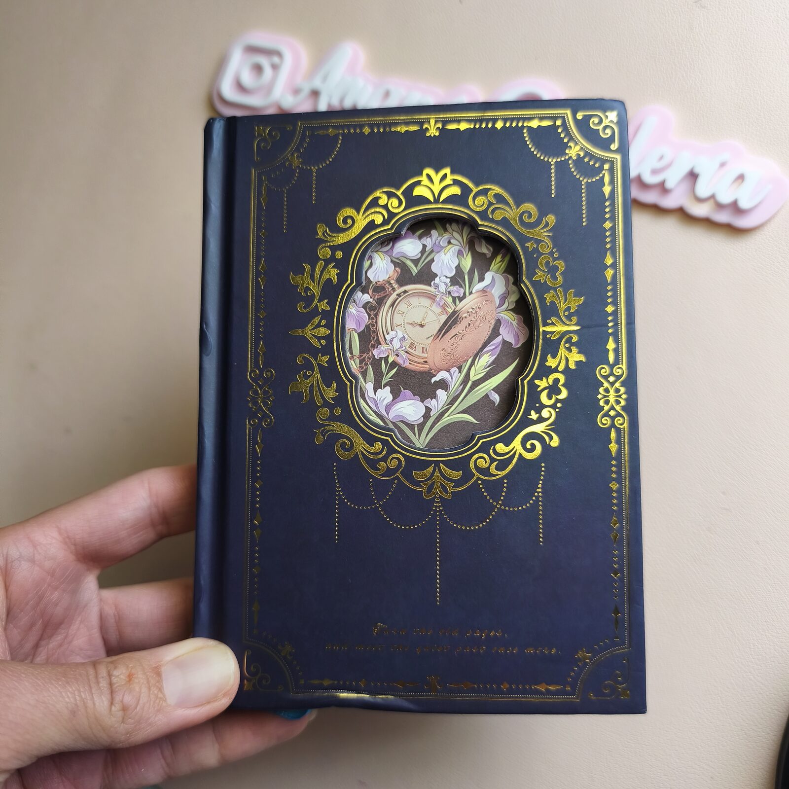 Cuaderno Reloj tapa con foil