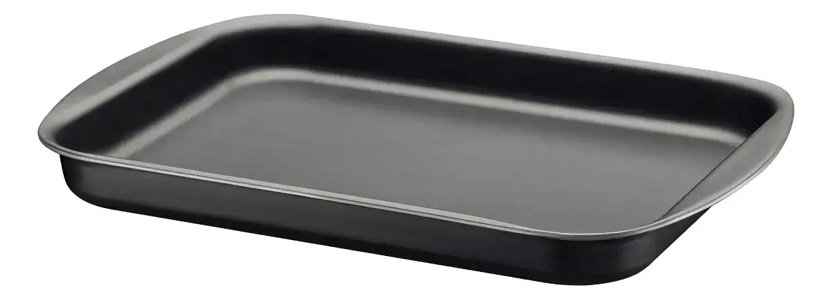 Asadera Rectangular Baja Antiadherente 34x26cm Tramontina Gris Oscuro
