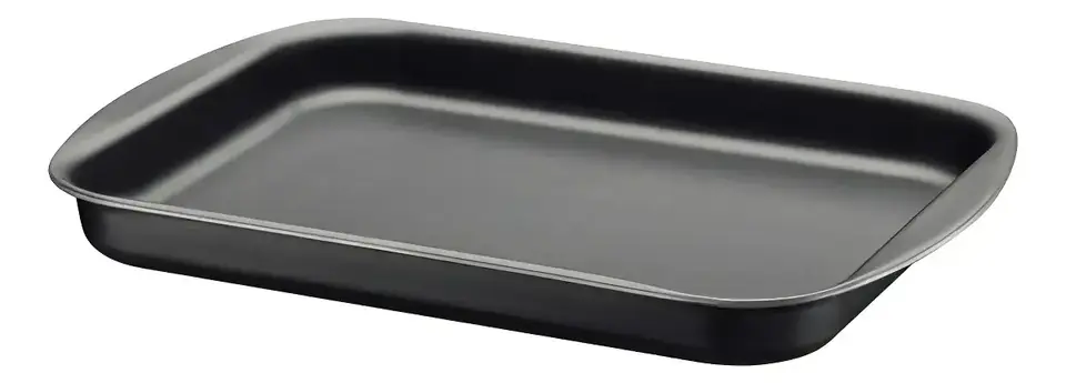 Asadera Rectangular Baja Antiadherente 34x26cm Tramontina Gris Oscuro