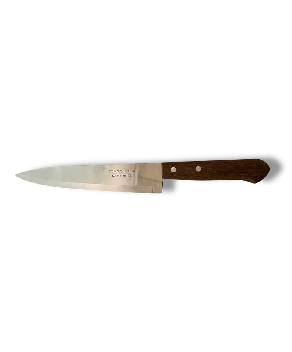 Cuchilla 8" Acero Inox - Mango De Madera- Tramontina Dynamic
