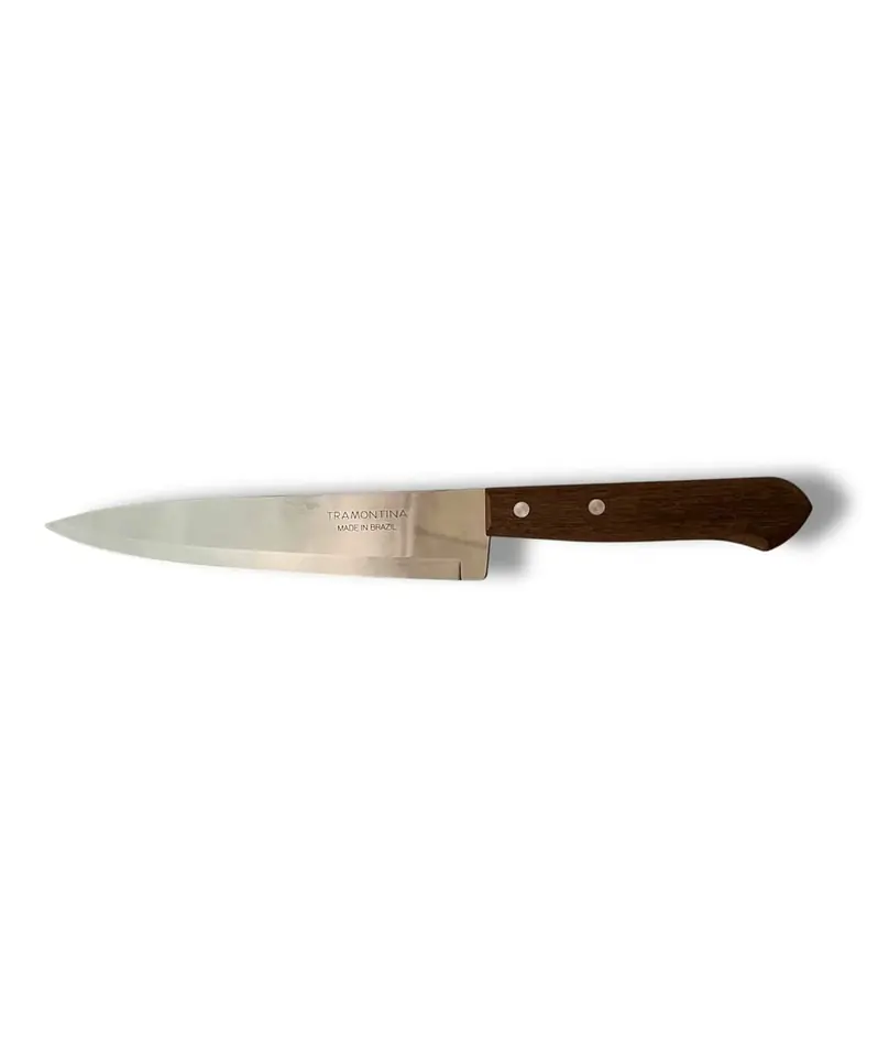 Cuchilla 8" Acero Inox - Mango De Madera- Tramontina Dynamic