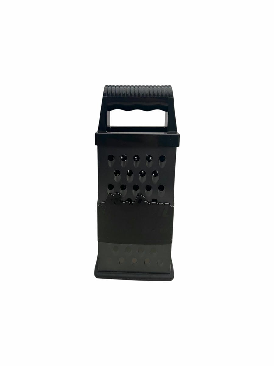 Rallador Acero Inoxidable Negro 4 Caras 24cm Hudson