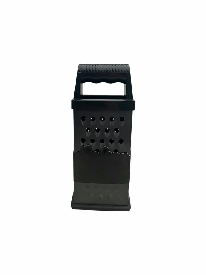 Rallador Acero Inoxidable Negro 4 Caras 24cm Hudson