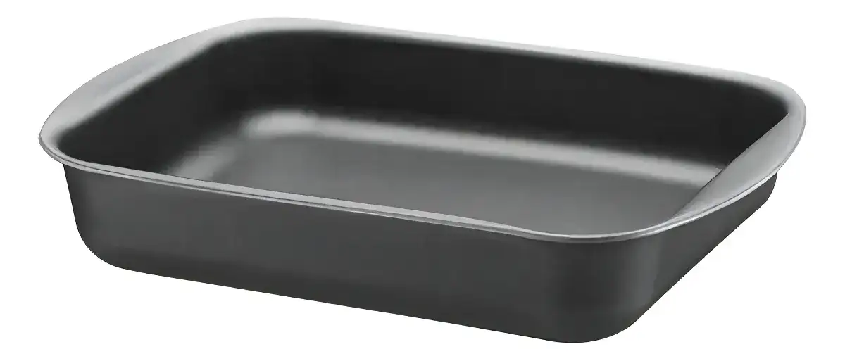 Asadera Honda Tramontina Antiadherente Teflon 34cm Color Gris
