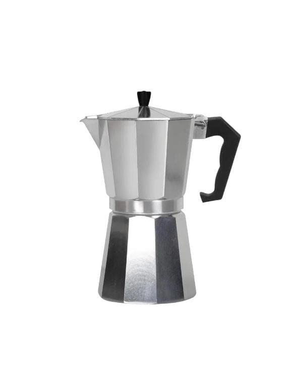 Cafetera Italiana De Aluminio Pulido - Capacidad 3 Tazas