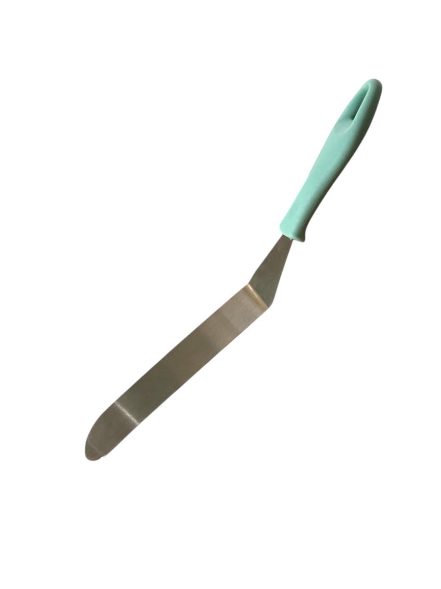 Espátula Repostera Curva 32,5cm - Acero Inox- Varios Colores