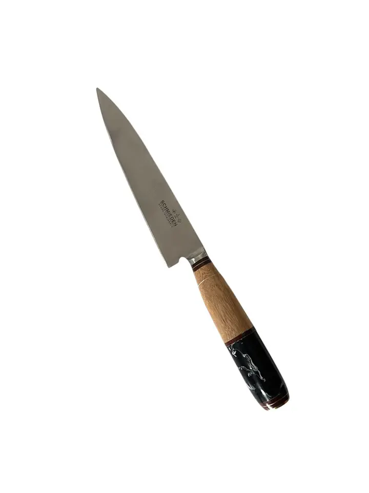 Cuchillo 18cm Para Asado - Con Mango De Madera Y Hueso
