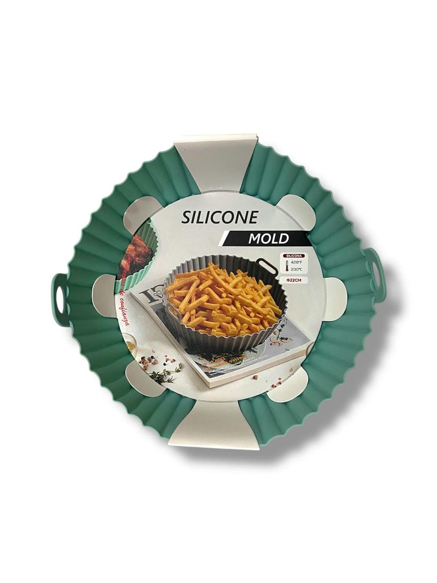 Molde Redondo De Silicona 22cm Para Freidora Sin Aceite