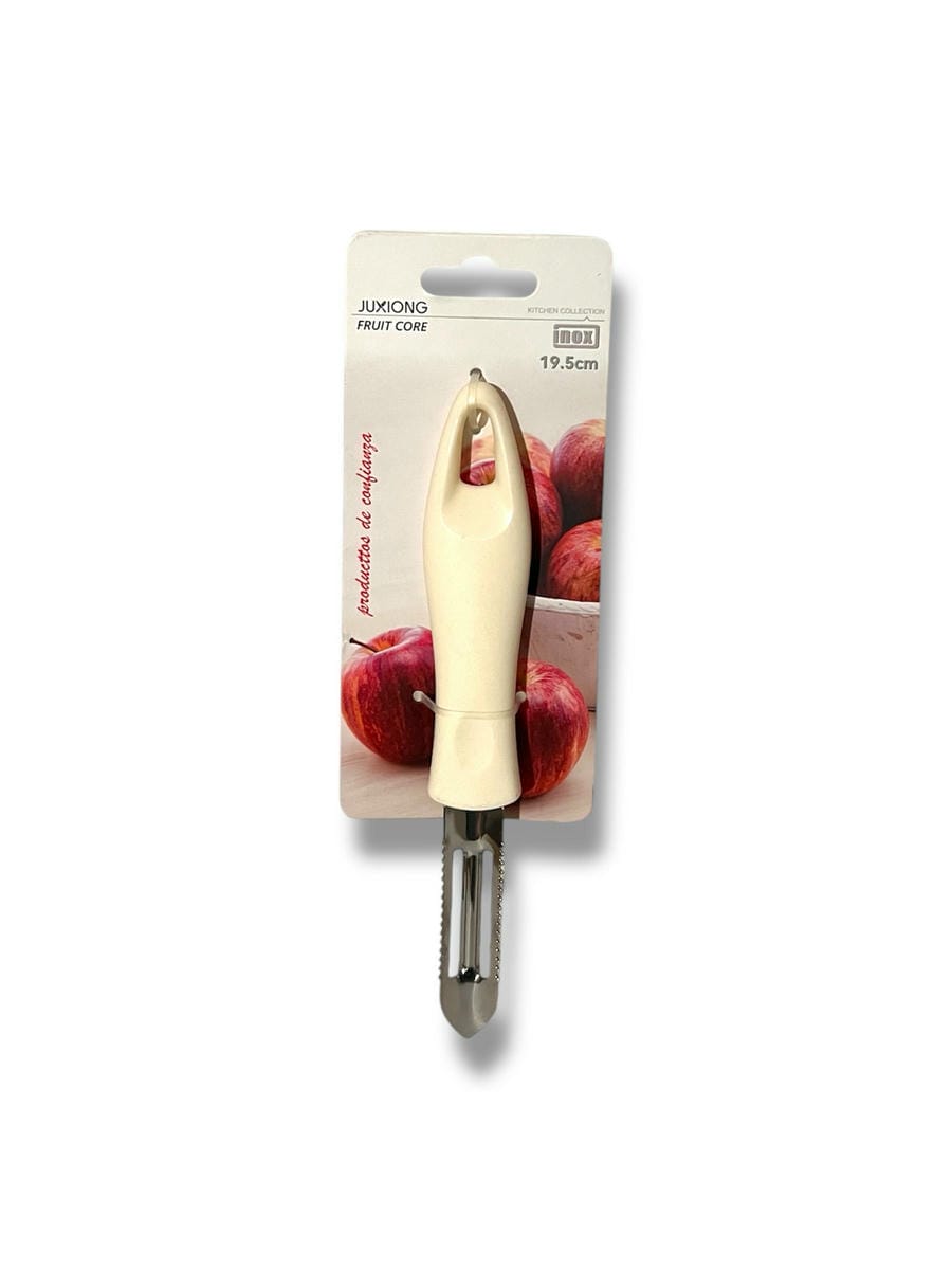 Pelador Y Descarozador Vertical De Acero Con Mango De Plástico 19,5cm