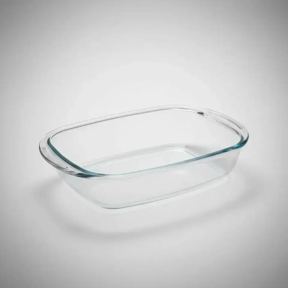 Fuente Rectangular De Vidrio Templado Pyrex 3 Lts