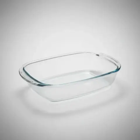 Fuente Rectangular De Vidrio Templado Pyrex 1,8 Lts