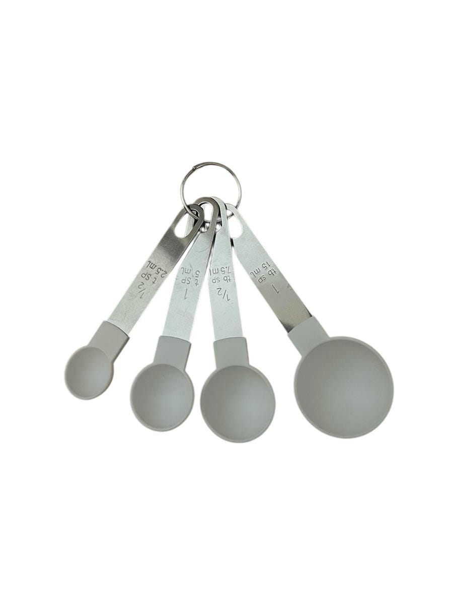 Set De 4 Cucharas Medidoras Con Mango De Acero