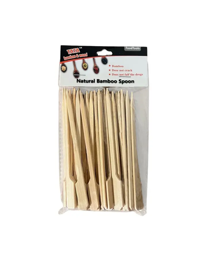 Set 50 Pinchos De Bamboo 12 Cm Para Brochet