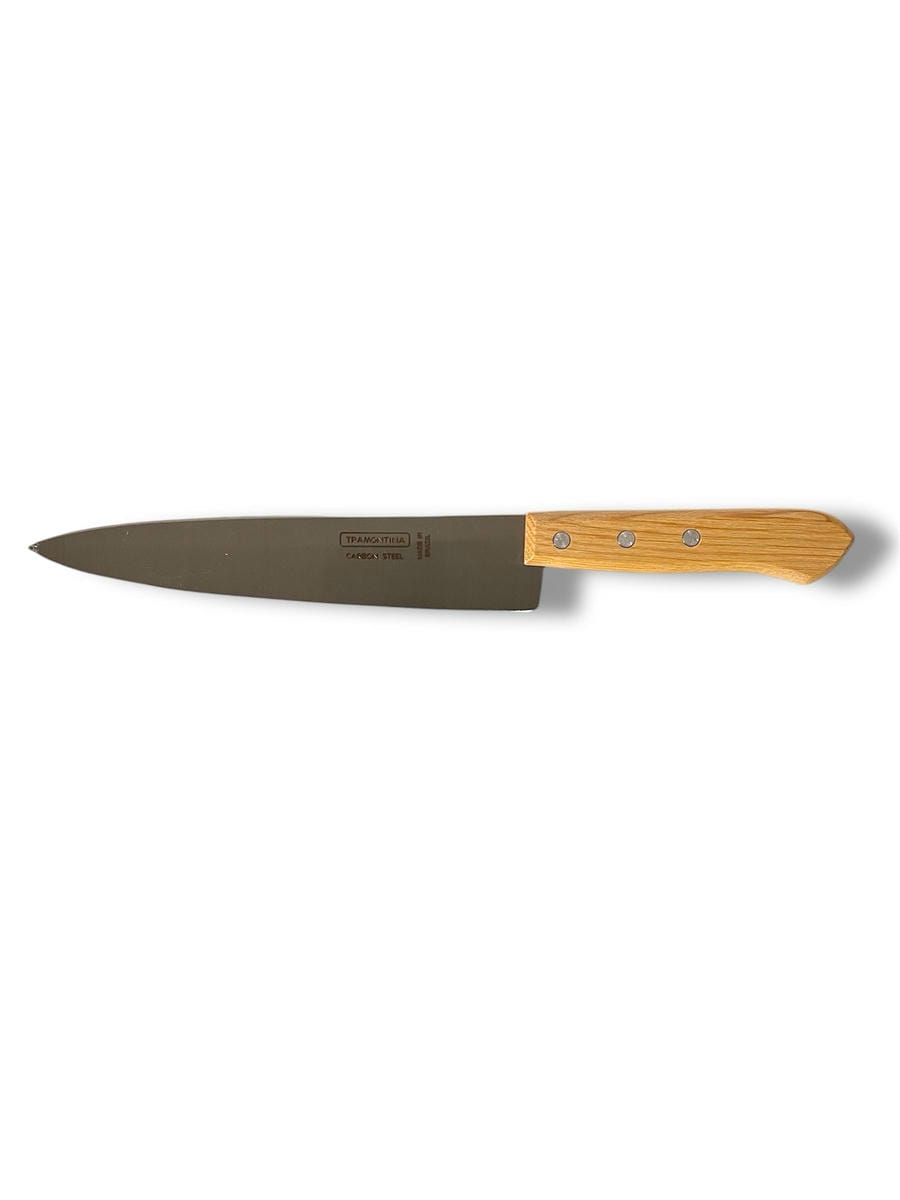 Cuchilla 8" Acero Carbono - Mango De Madera - Tramontina