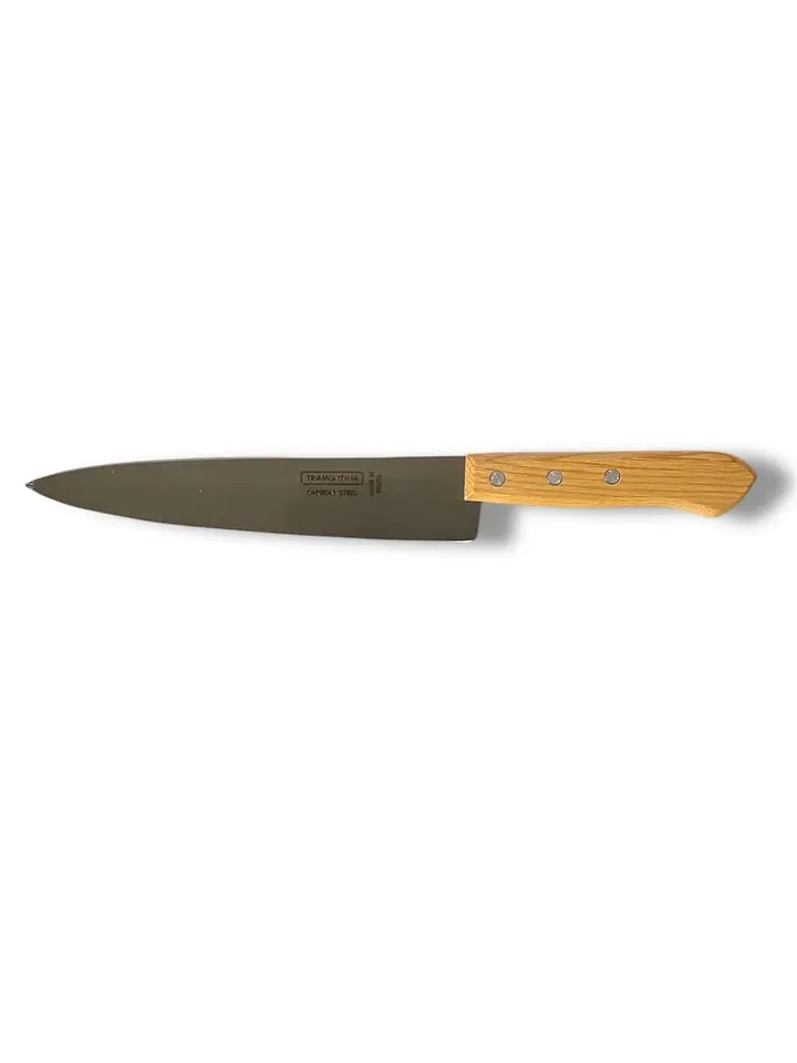 Cuchilla 8" Acero Carbono - Mango De Madera - Tramontina