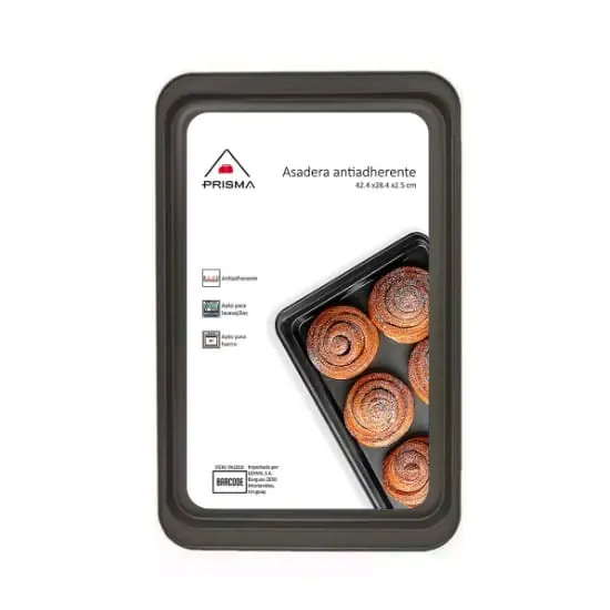 Asadera Rectangular Antiadherente 42,4x28,4x2,5 Cm