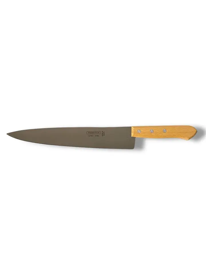 Cuchilla 10" Acero Carbono - Mango De Madera - Tramontina