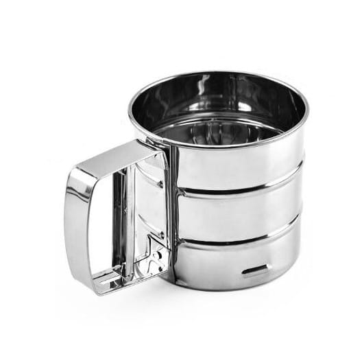 Cernidor / Tamizador De Acero Con Gatillo D12,5 - H13cm