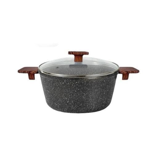 Olla / Cacerola 28cm Con Tapa De Vidrio- Apta Para Inducción