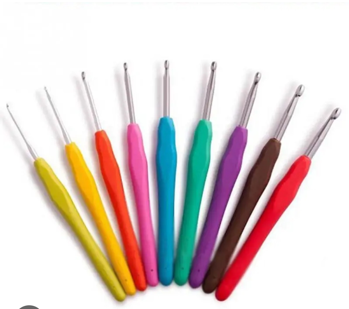 Agujas de crochet mango silicona
