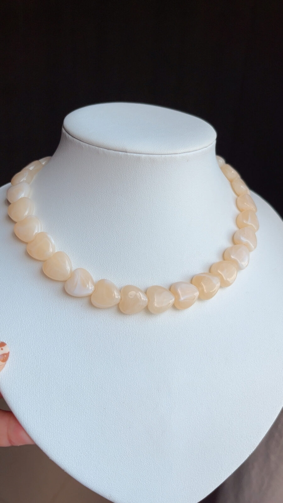 COLLAR CORAZON MELON