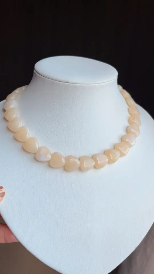 COLLAR CORAZON MELON