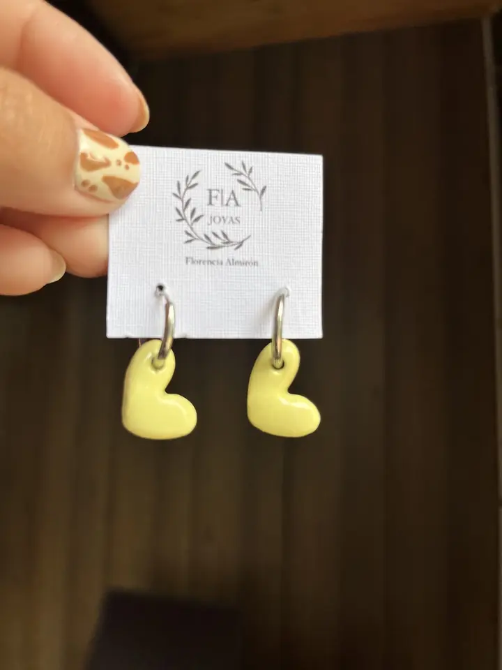 AROS CORAZON PISTACHO
