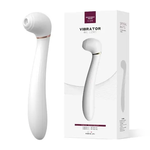 Desire 2 en 1 — Succionador + Vibrador Insertable | 22 × 5 cm