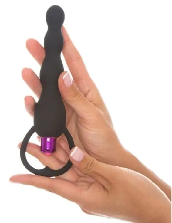 Anal Beads Vibradoras — 5 Esferas Progresivas con Bala | 15 cm