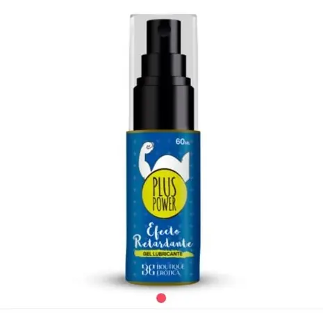 Plus Power — Gel Retardante Masculino Base Agua | 60 ml