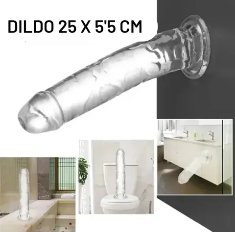 Crystal XXL — Dildo Realista con Ventosa | 25 × 5,5 cm
